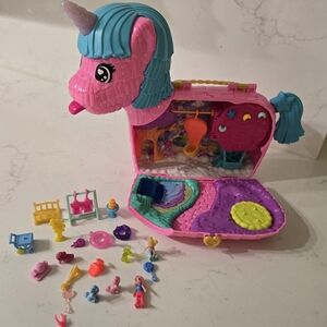 Unicorn Playset with Accessories - Pink and Blue